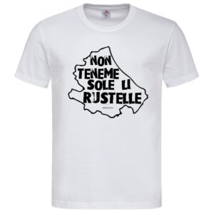 T-Shirt da Uomo "Non teneme sole li rustelle"