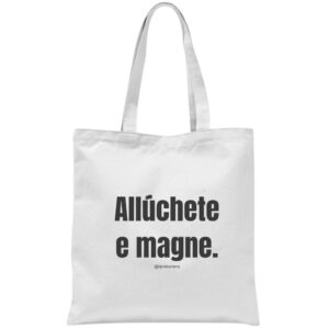Borsa in cotone "Alluchete e magne"