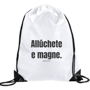 Zaino a sacca "Alluchete e magne"