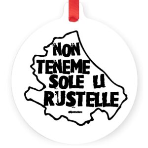 Decorazione Natale "Non teneme sole li rustelle"