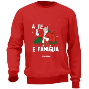 Felpa Unisex di Natale "A te e famiglia"