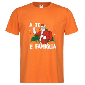 T-Shirt da Uomo di Natale "A te e famiglia"