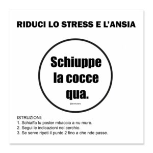 Poster "Riduci lo stress" - 30x30