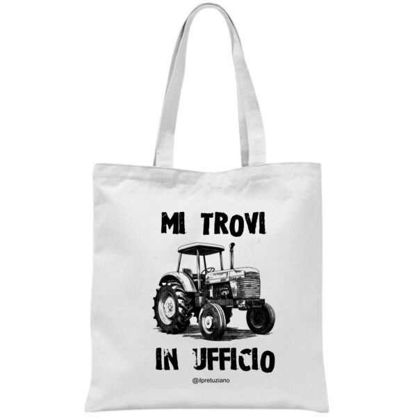 Borsa in cotone "Mi trovi in ufficio"